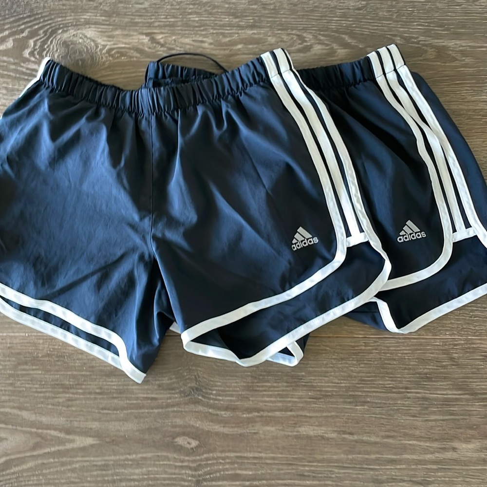 2 Pairs Adidas Running Shorts XS 4